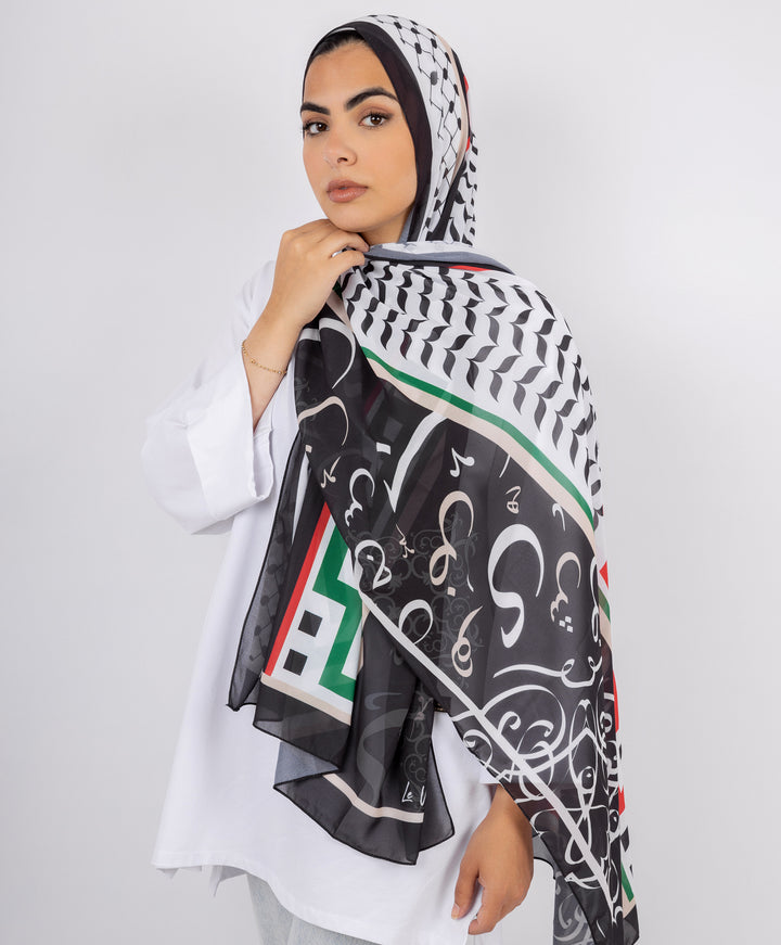 Palestine Chiffon Scarf