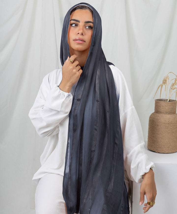 Lustrous Linen Scarf