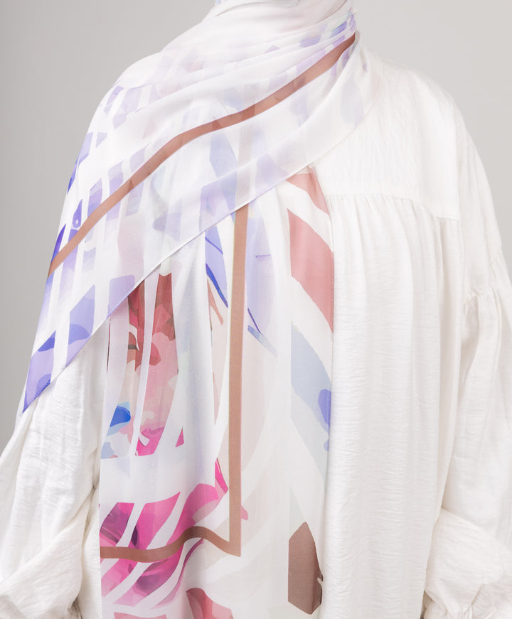 Amethyst Chiffon Scarf