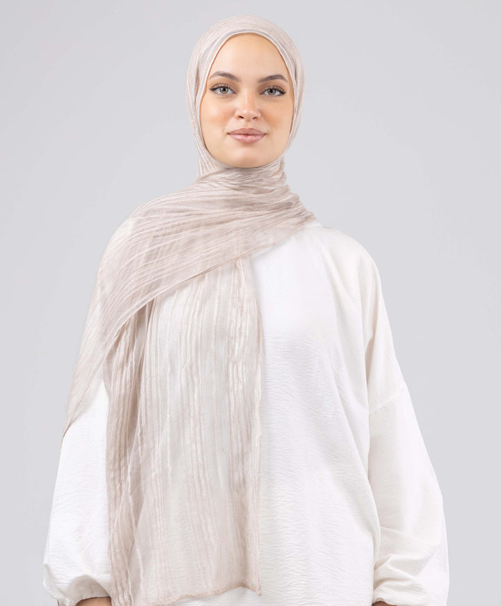 Gloss Silk Stripes Scarf