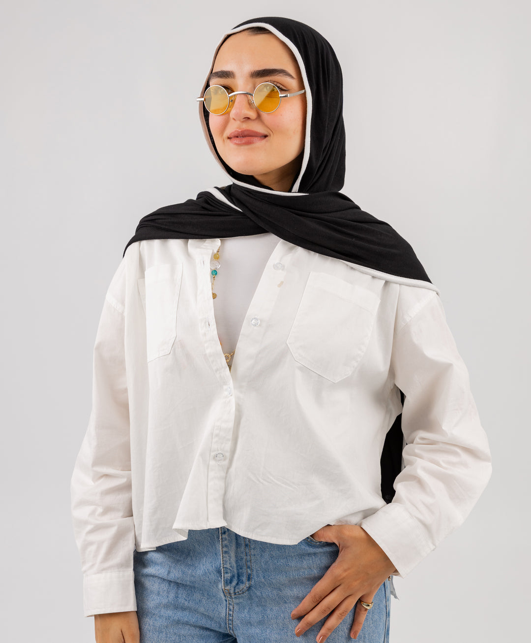 Basic Short Poplin Shirt