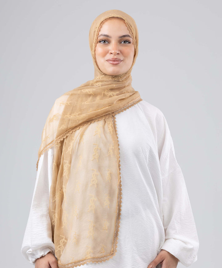 Lace Luxe Crinkle Scarf