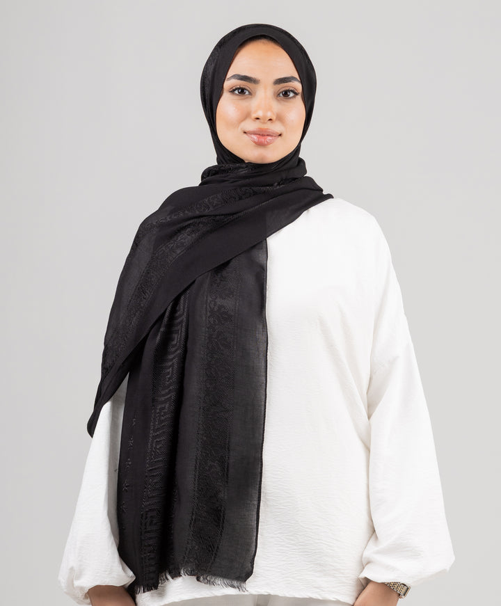 Jacquard Linen Scarf