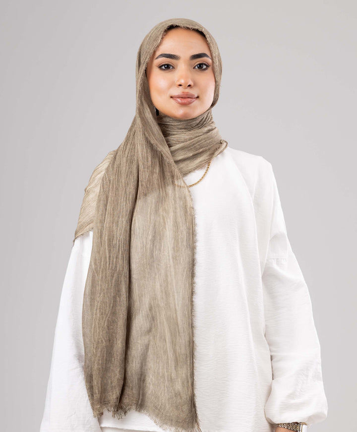 Gloomy Linen Marble Scarf