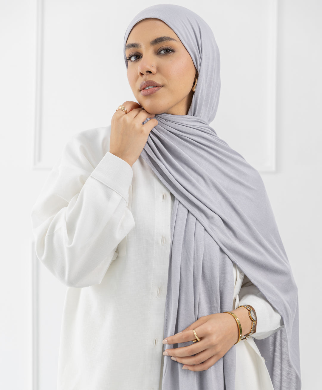 Plain Cotton Lycra Scarf