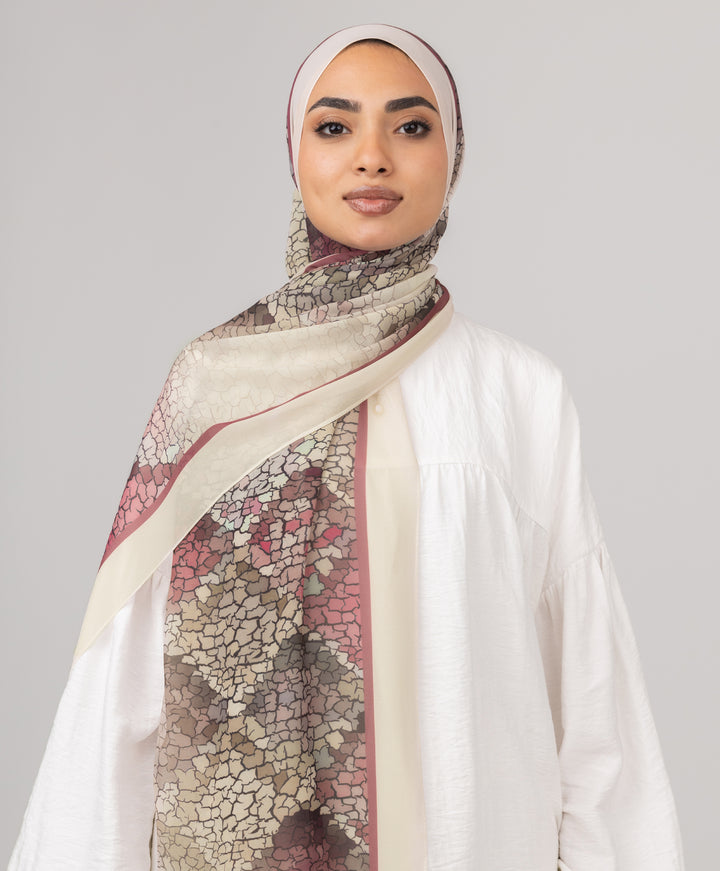 Mosaic Chiffon Scarf