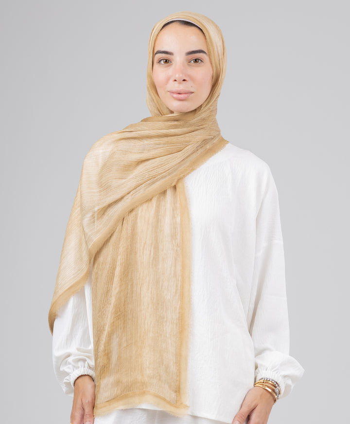 Silk Linen Line Scarf