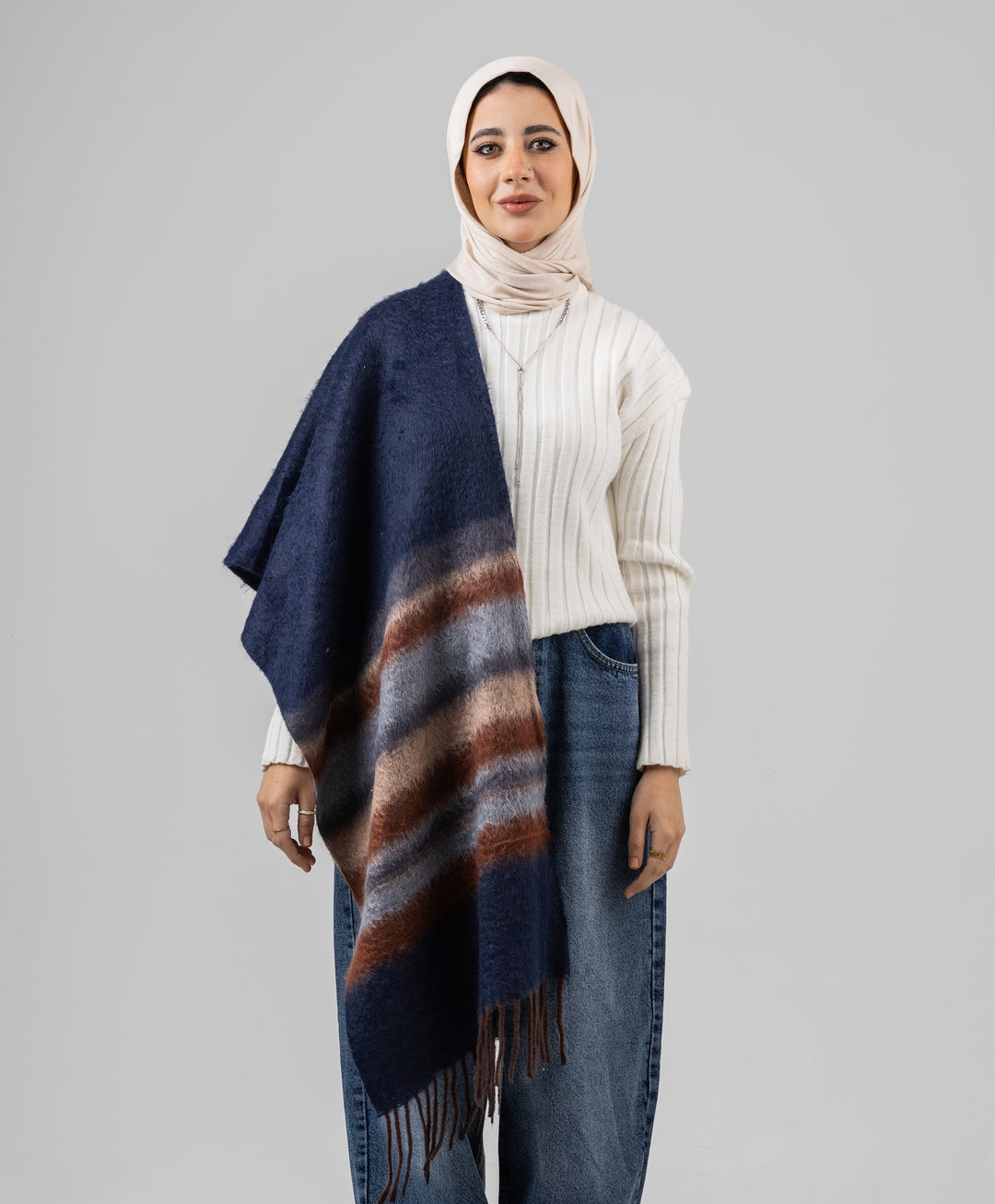 Layered Winter Shawl