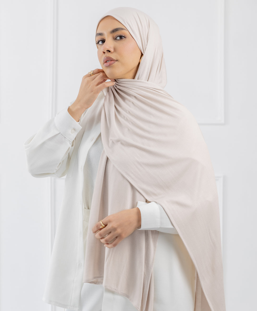 Plain Cotton Lycra Scarf