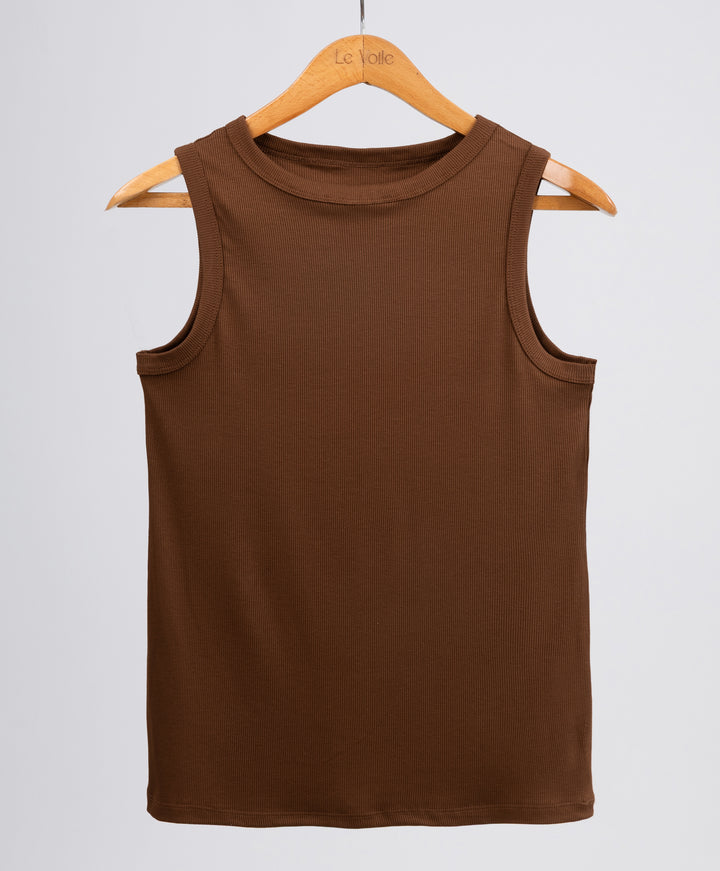 Ribbed Sleeveless Top