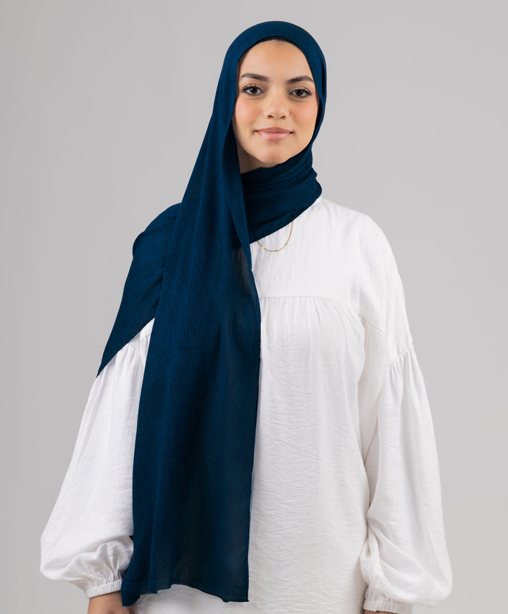 Foggy Marble Tassels Cotton Scarf