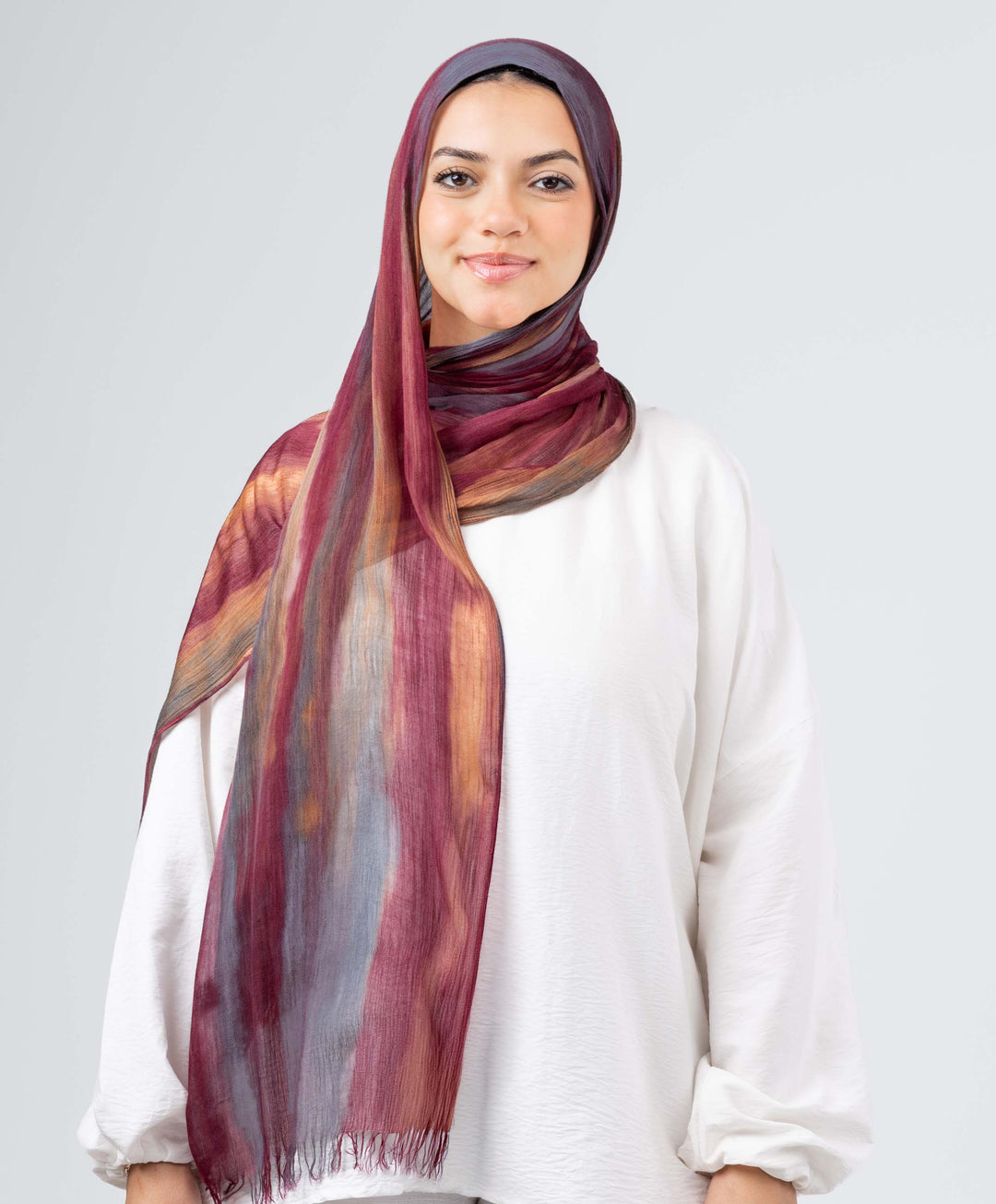 Tie Dye Linen Scarf