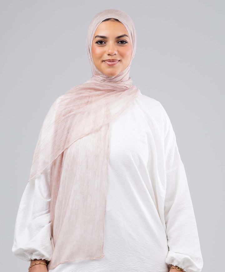 Lined Marble Chiffon Scarf
