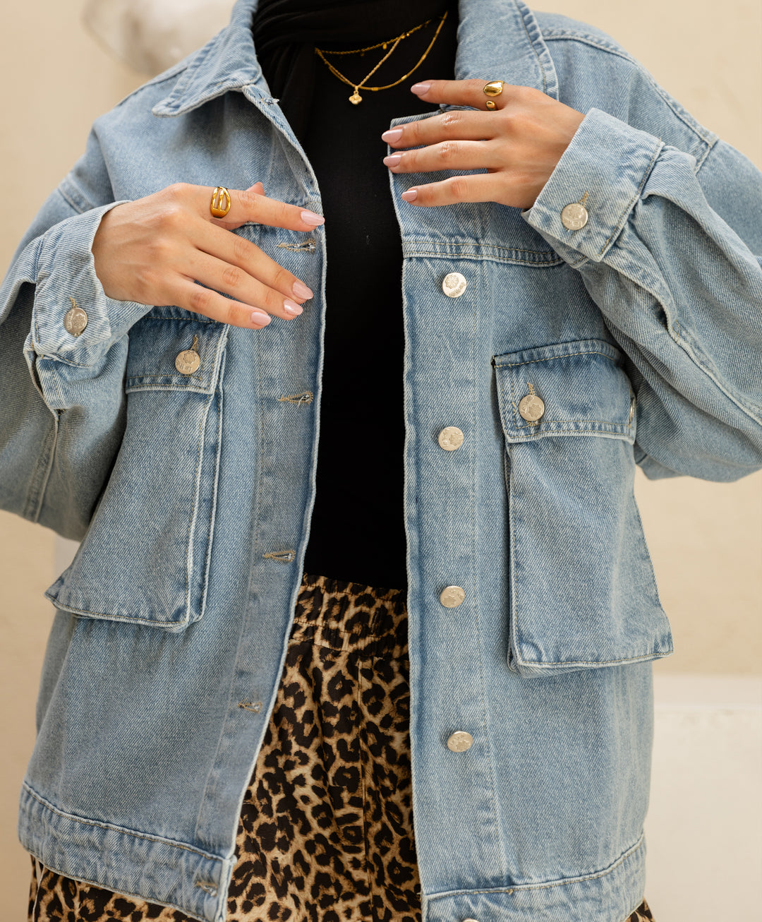 Basic Pockets Denim Shirt