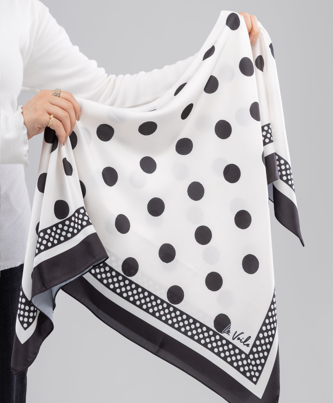 Printed Satin Square Scarf