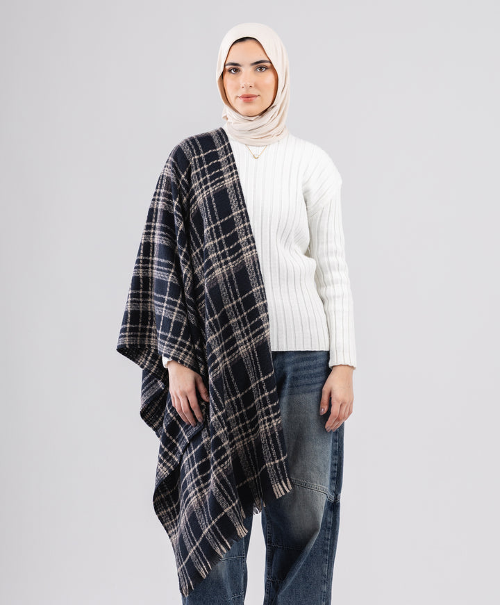 Comfy Plaid Shawl