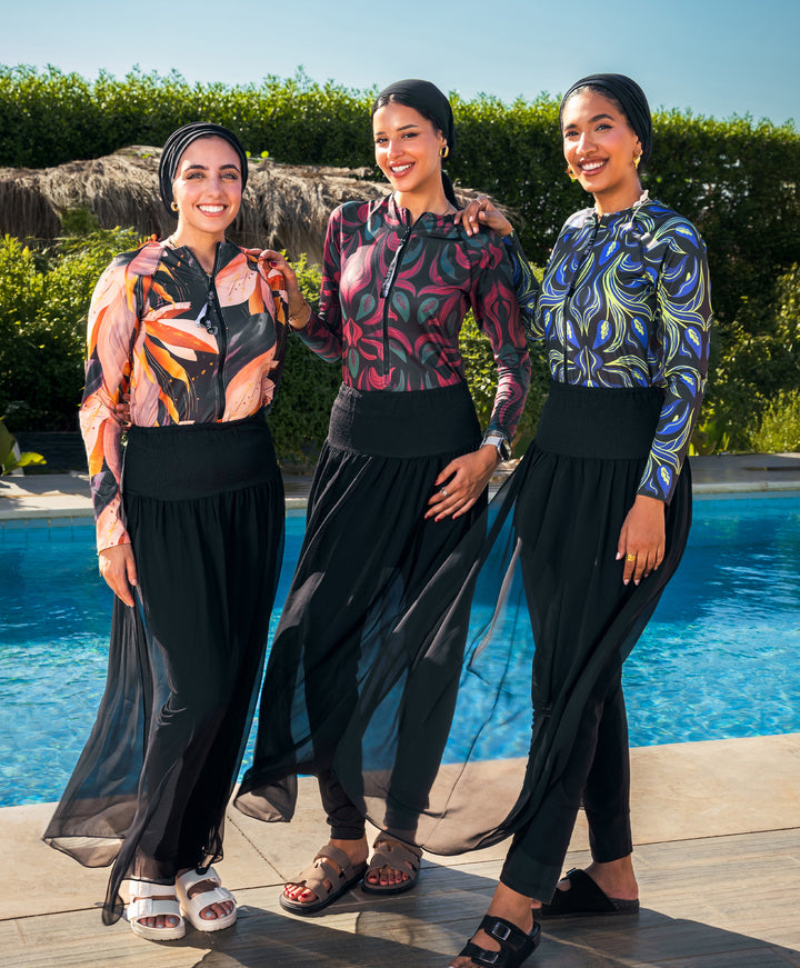 Black Waist Cover Up