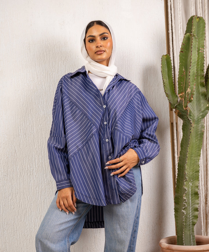 Striped Poplin Shirt