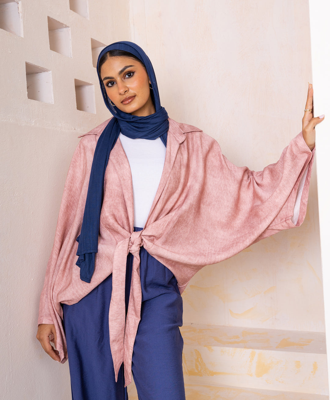 Linen Cropped Kimono