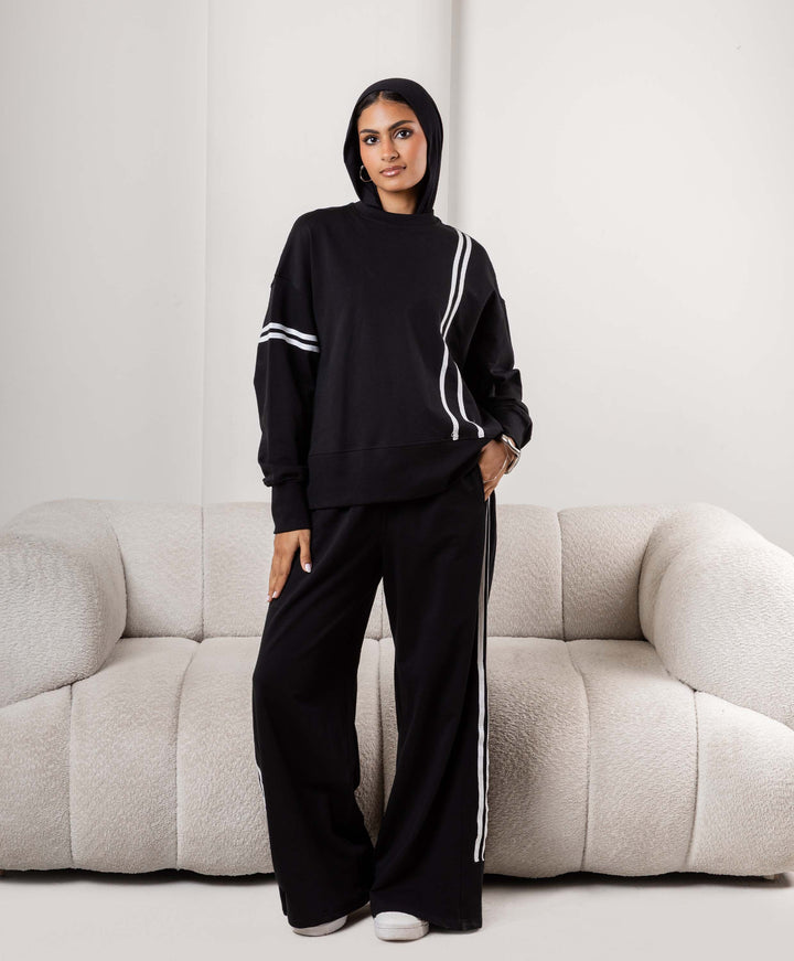 White Stripes Cotton Set