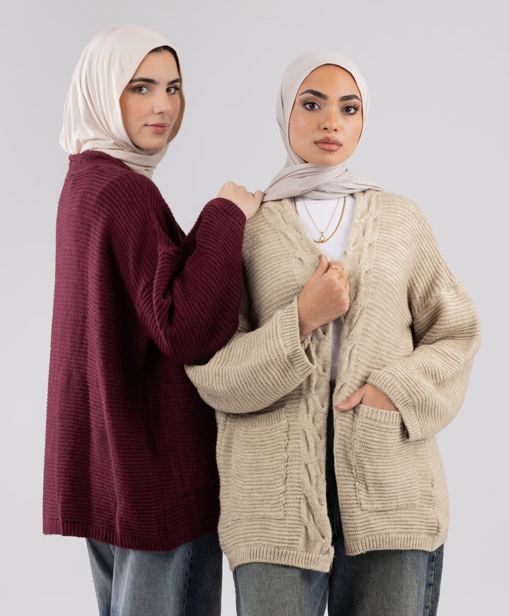 Braided Cardigan