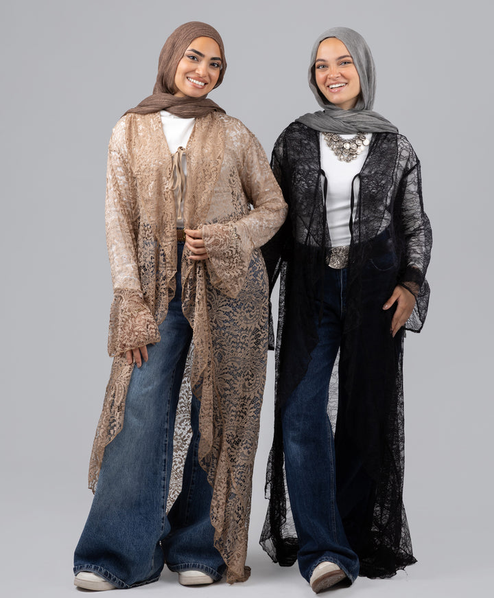 Ruffle Lace Kimono
