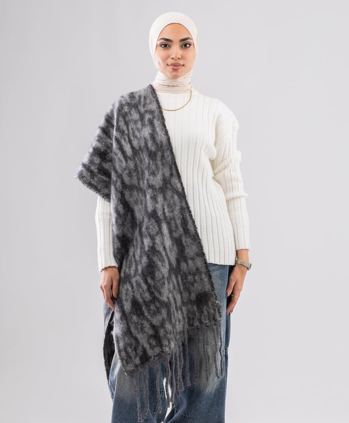 Leopard Winter Shawl