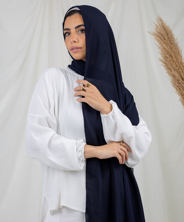 Pure Chiffon Crinkle Scarf