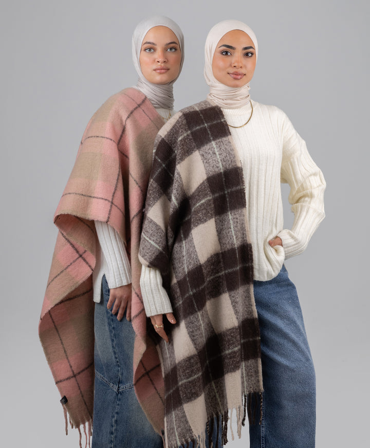 Soft Check Shawl