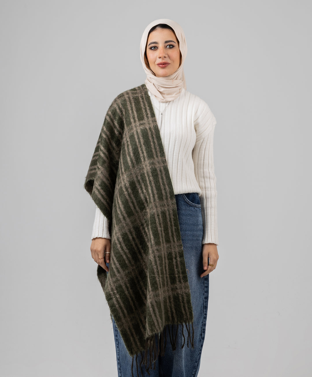 Comfort Plaid Shawl