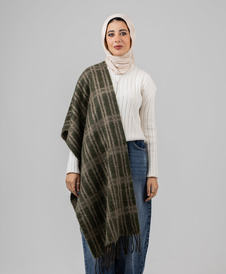 Comfort Plaid Shawl