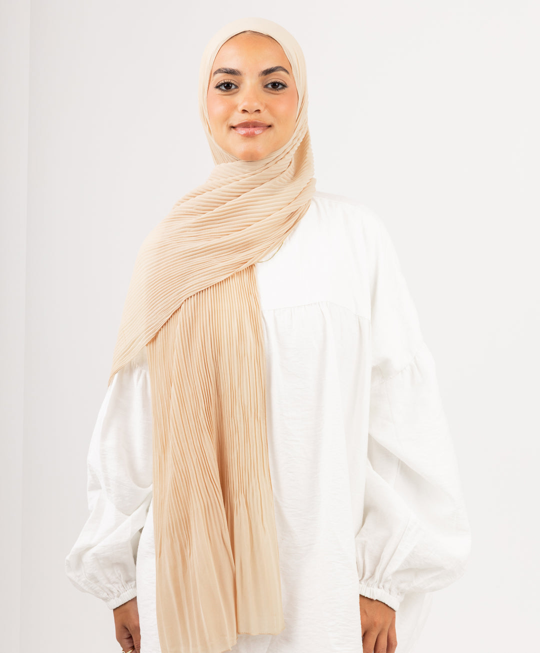 Pleated Chiffon Scarf