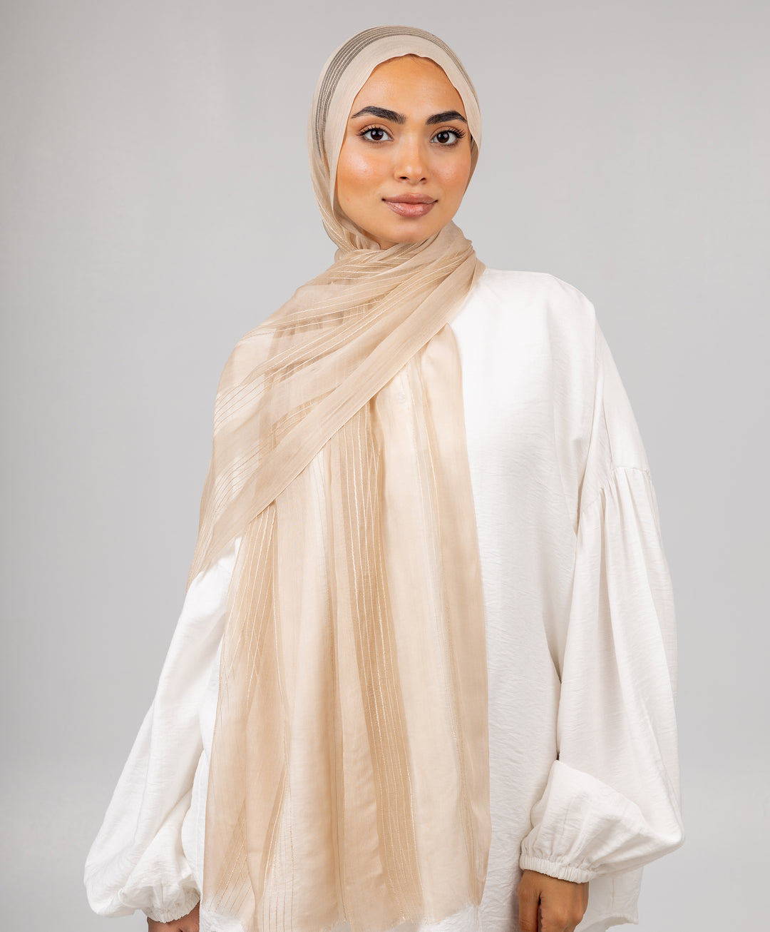 Striped Linen Scarf