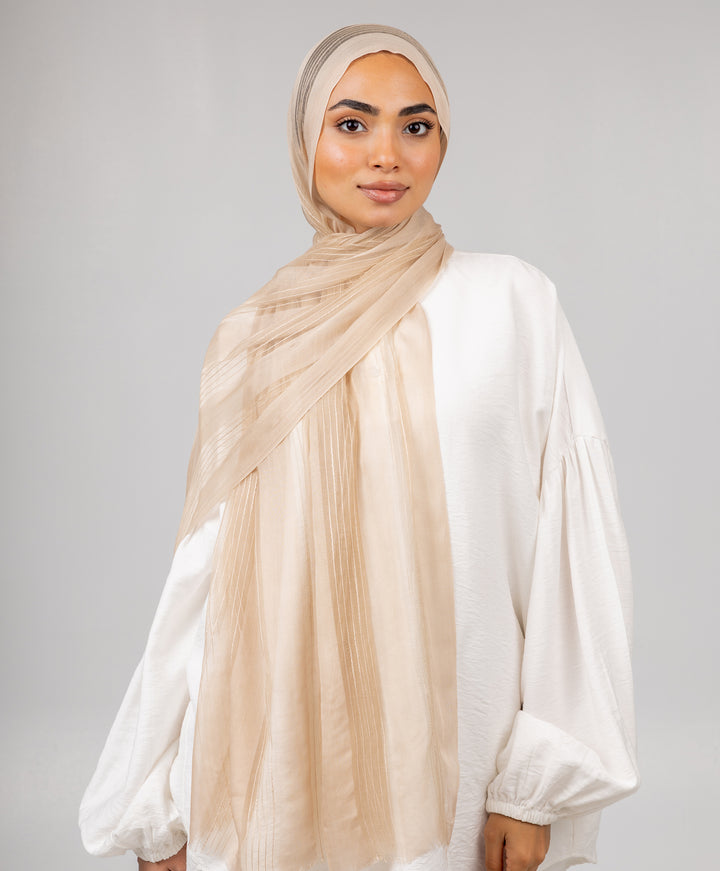 Striped Linen Scarf