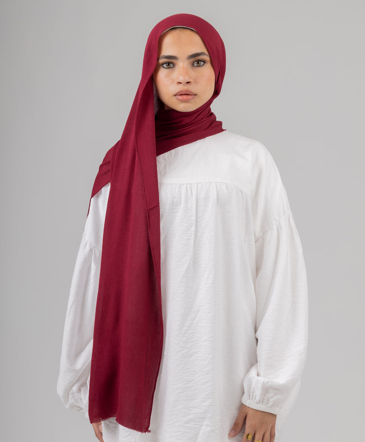 Elegant Cotton Crinkle Scarf