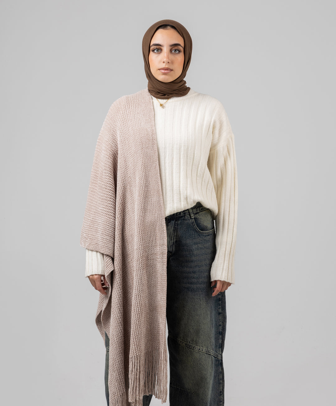 Knitted Winter Shawl