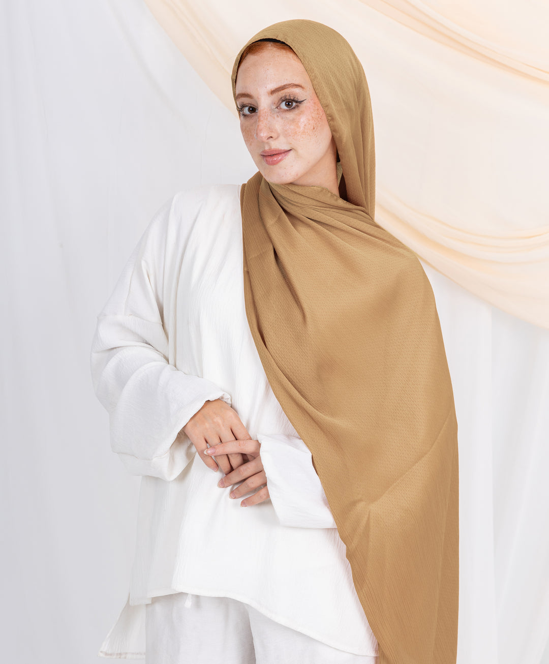 Dots Crinkle Silk Scarf