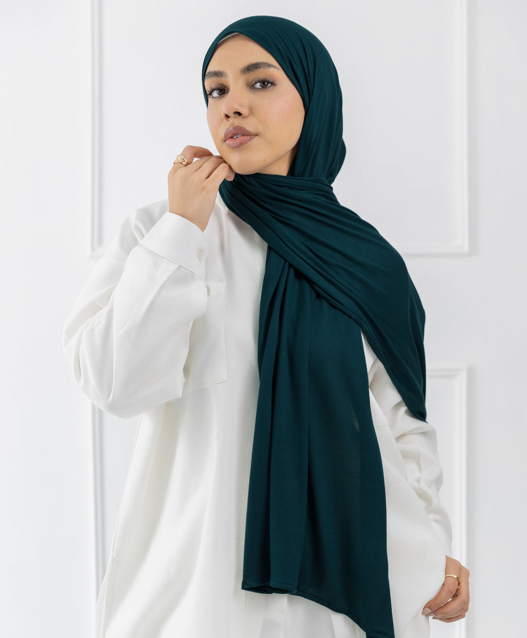 Plain Cotton Lycra Scarf