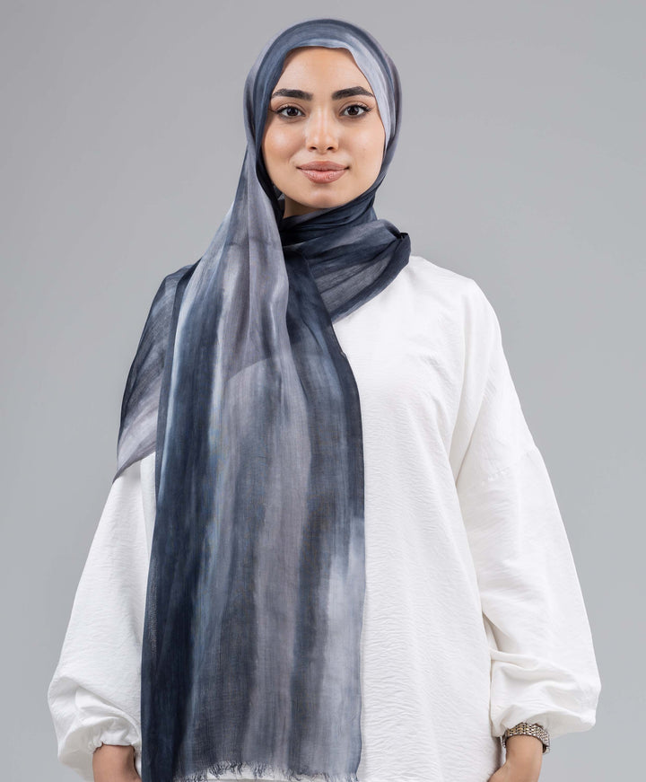 Tie Dye Linen Scarf