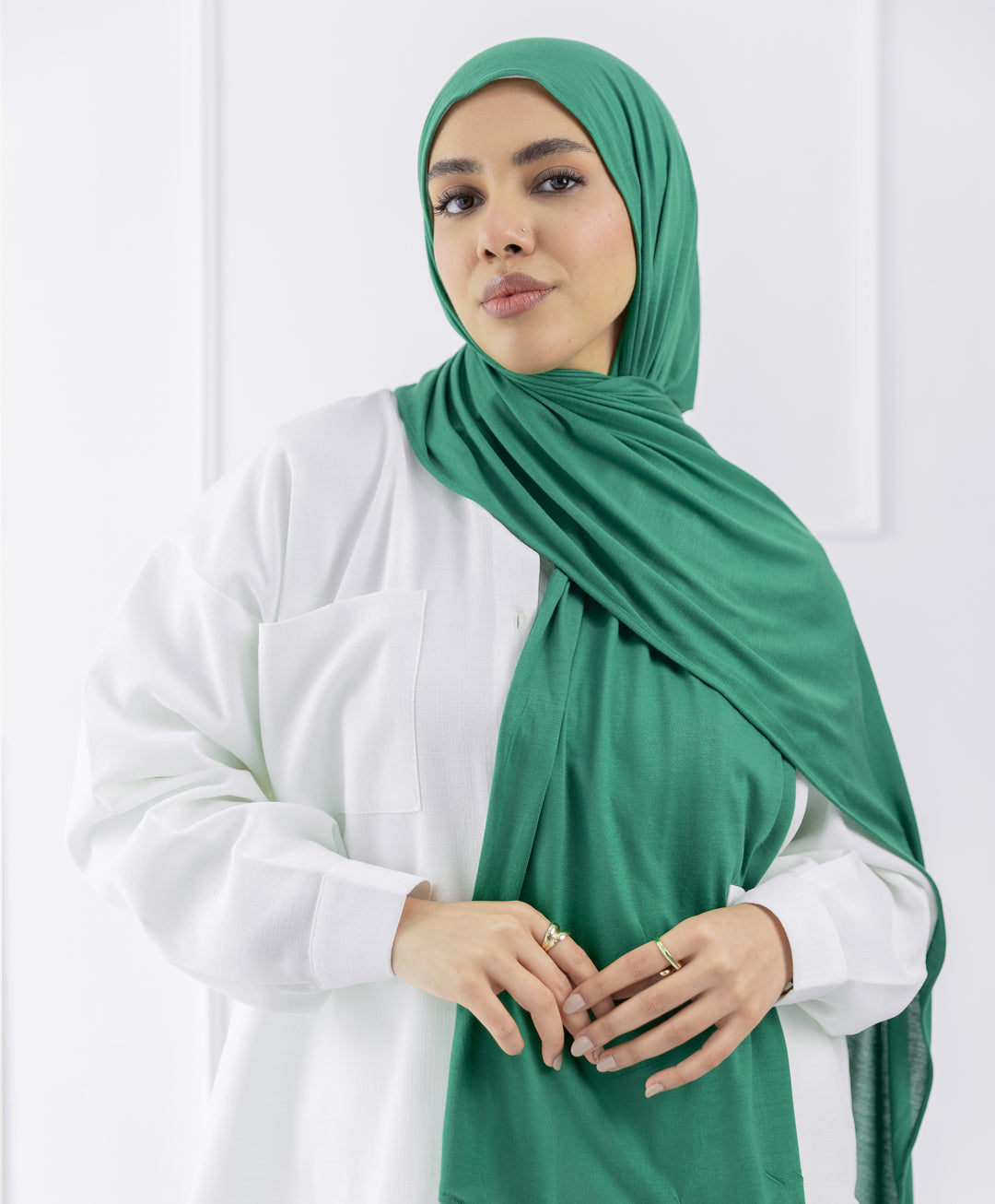 Plain Cotton Lycra Scarf