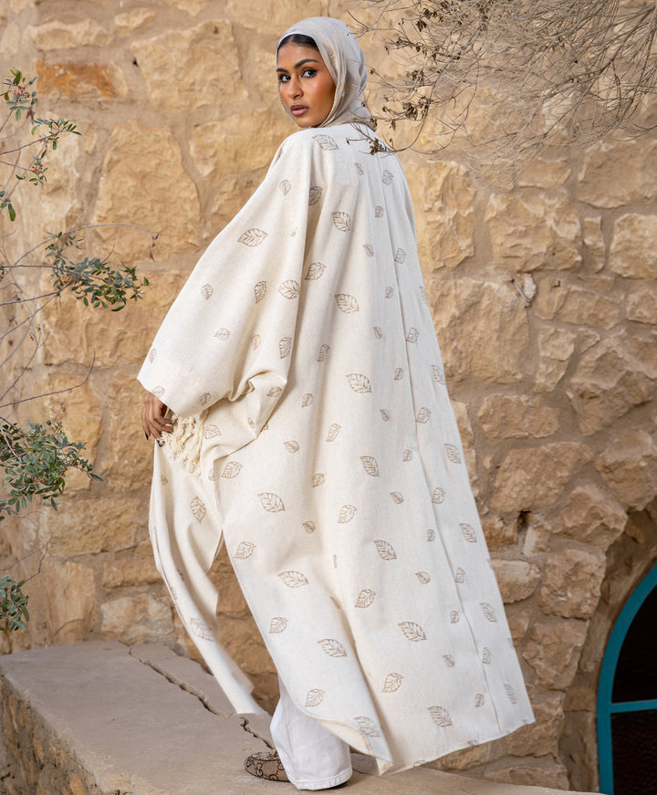 Gold Leaf Linen Kaftan