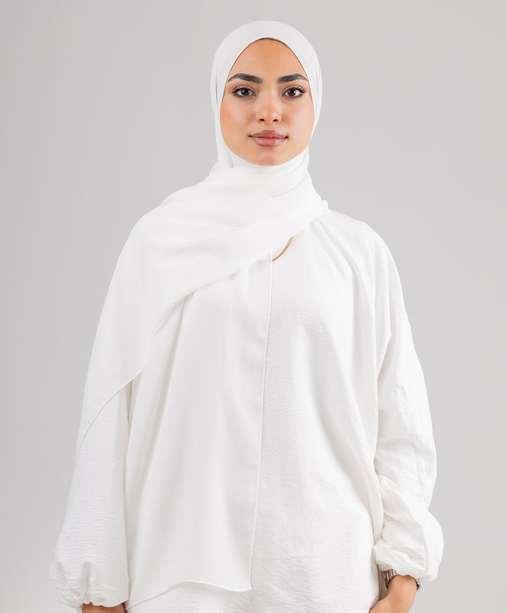 Pure Chiffon Crinkle Scarf