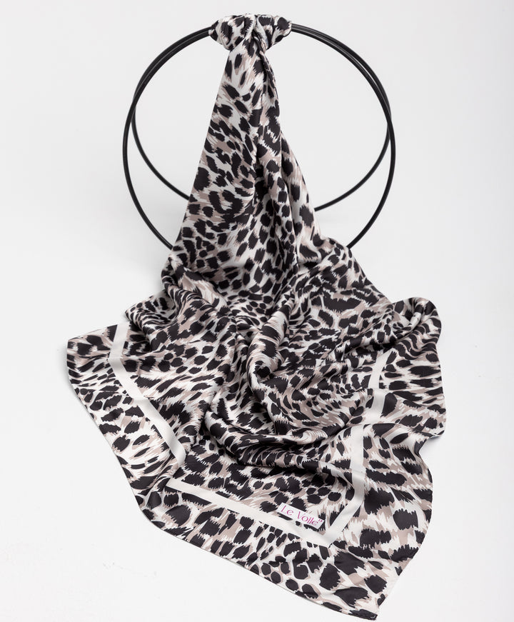 Printed Thick Satin Sq. Scarf