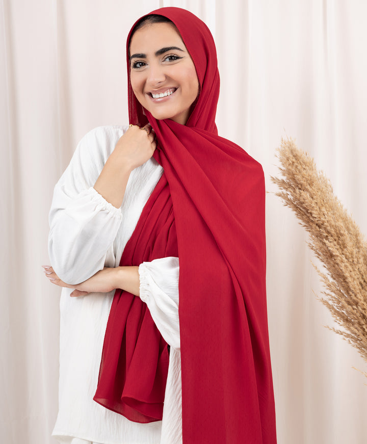 Dots Crinkle Chiffon Scarf