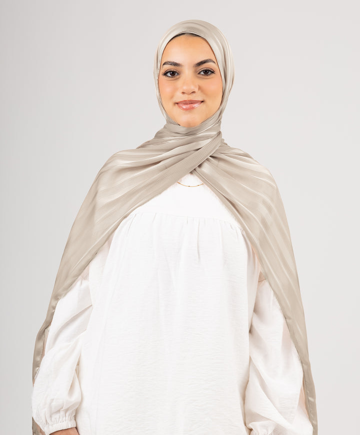 Majestic Satin Chiffon Scarf