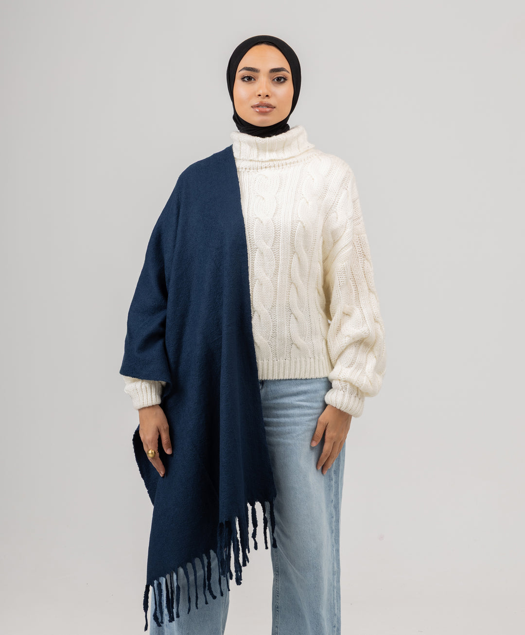 Whisper Long Tassels Shawl