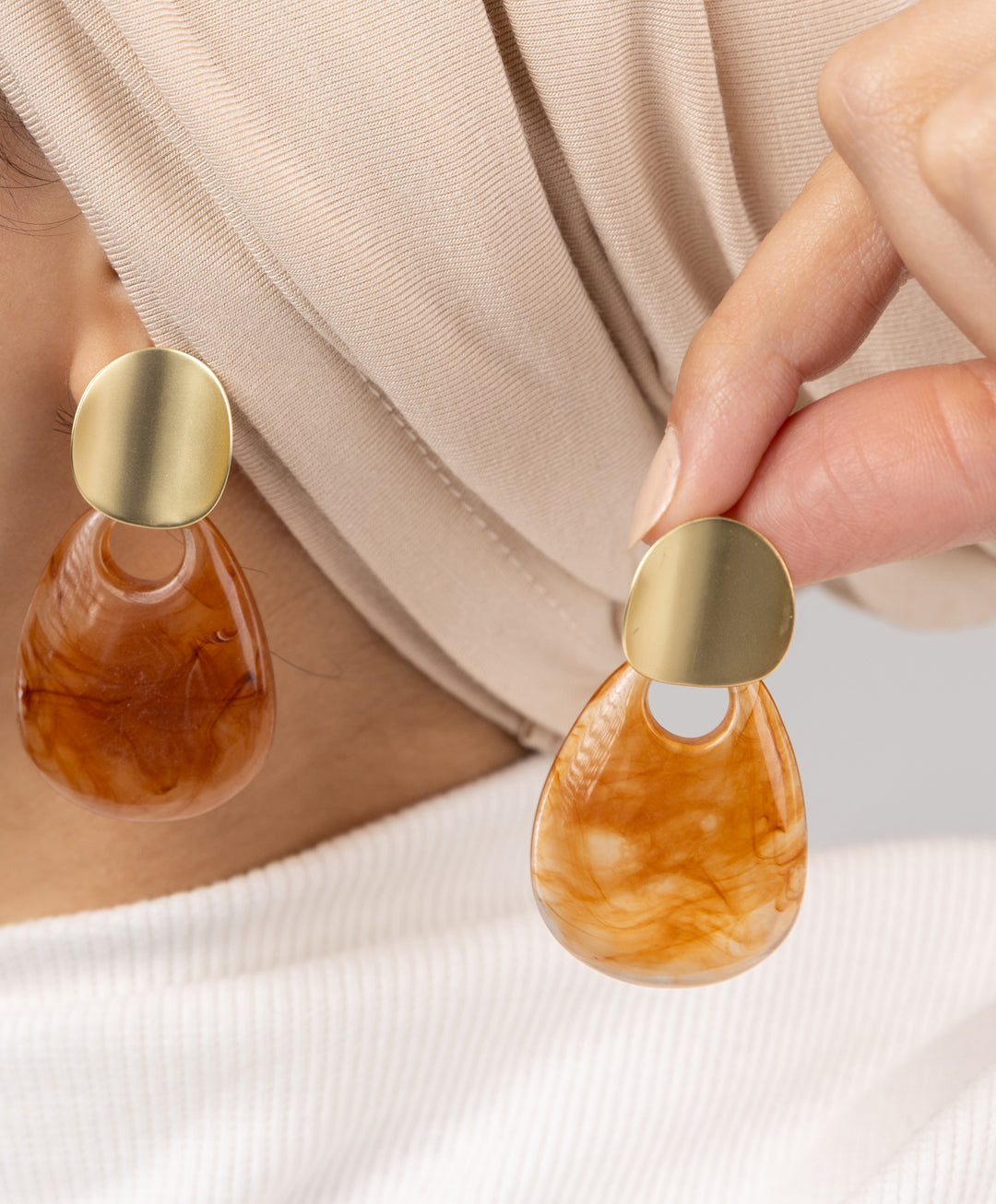 Marble Earrings