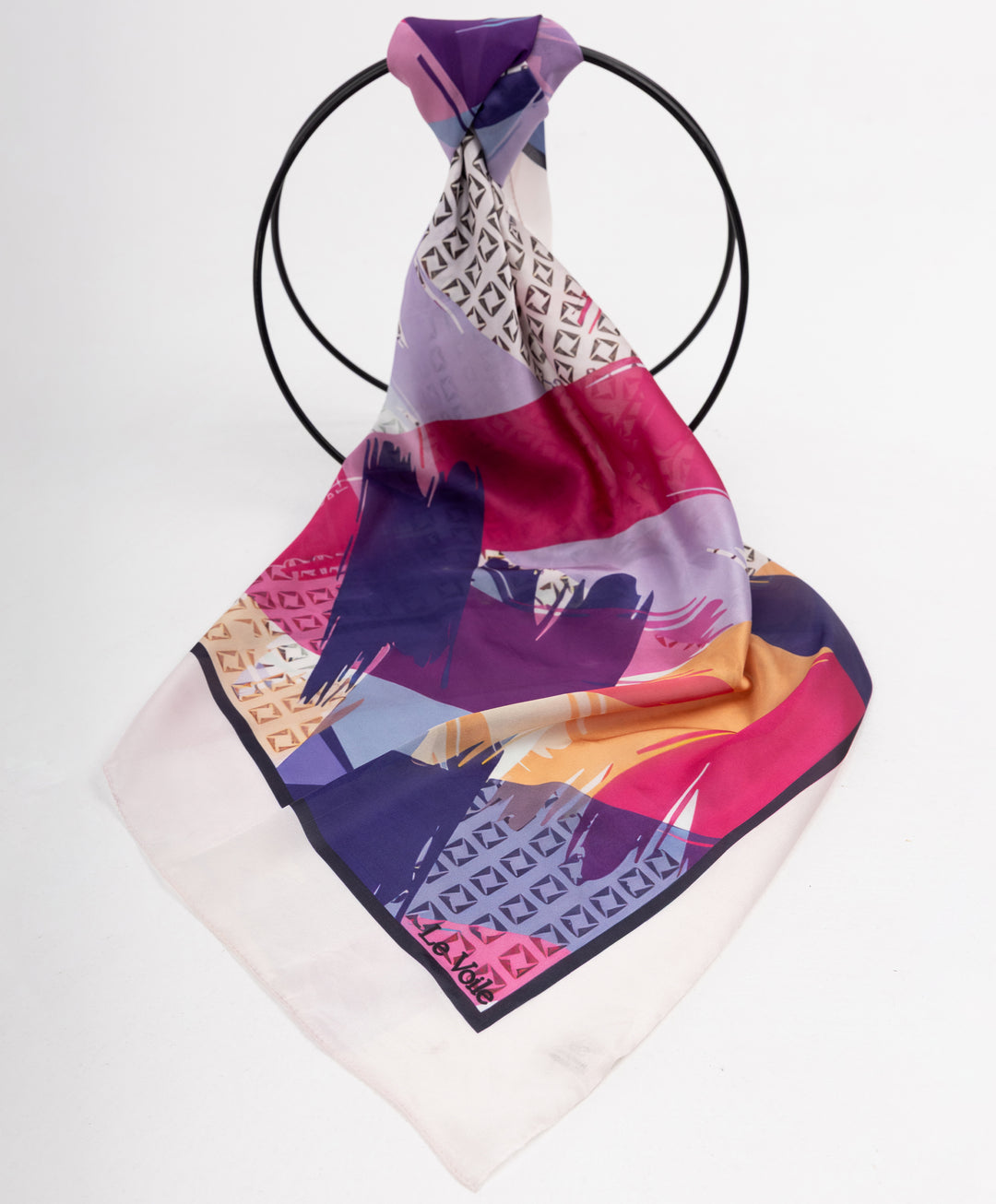 Printed Thick Satin Sq. Scarf