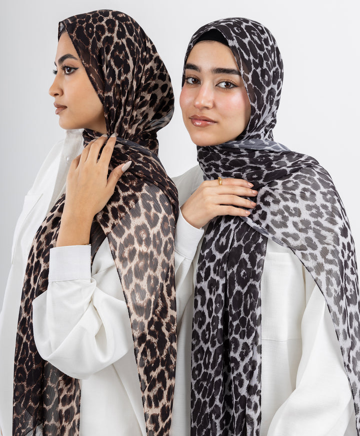 Leopard Crinkle Scarf