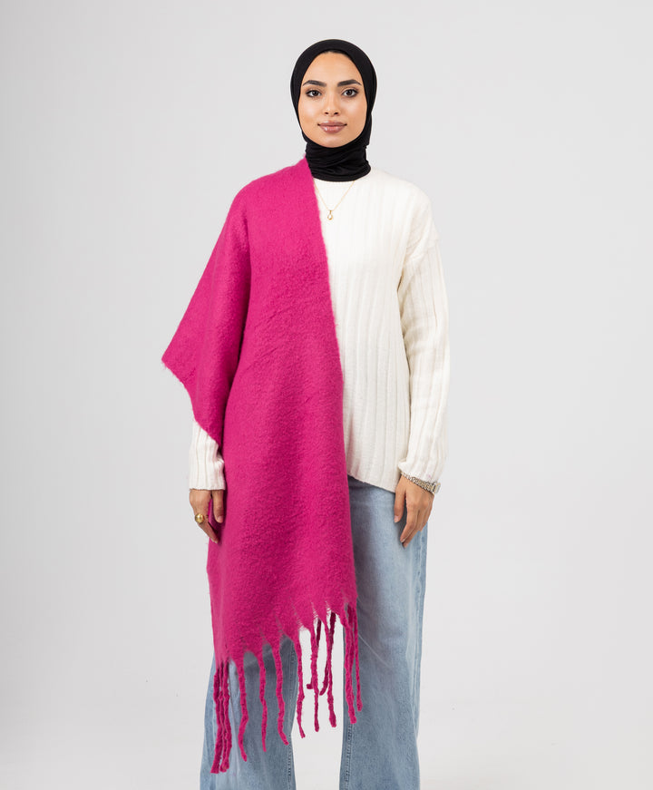 Essential Shawl-Hot Pink